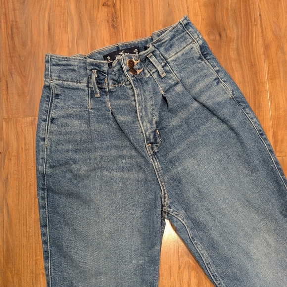 Curvy Ultra High-Rise Paperbag Mom Jean Hollister Vintage Stretch Women's 1R EUC - Picture 2 of 6